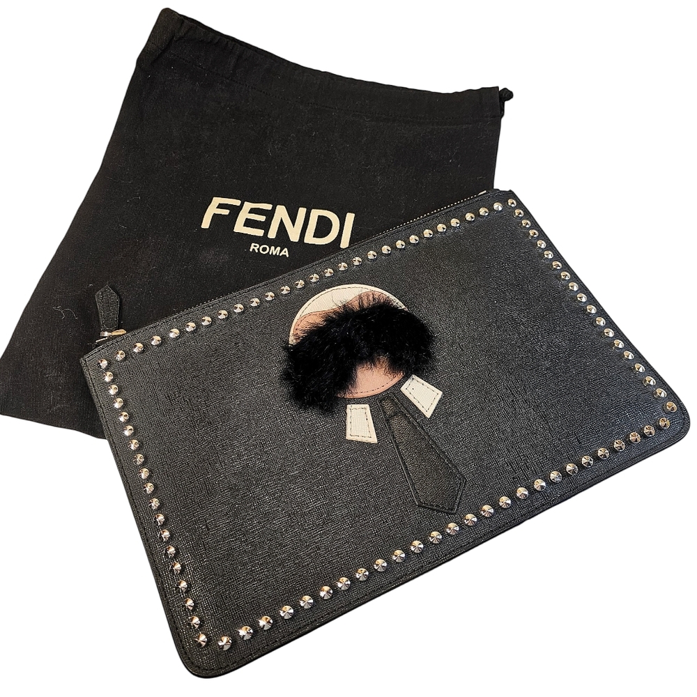 FENDI VITELLO KARLITO POUCH/CLUTCH - Picture 11 of 11